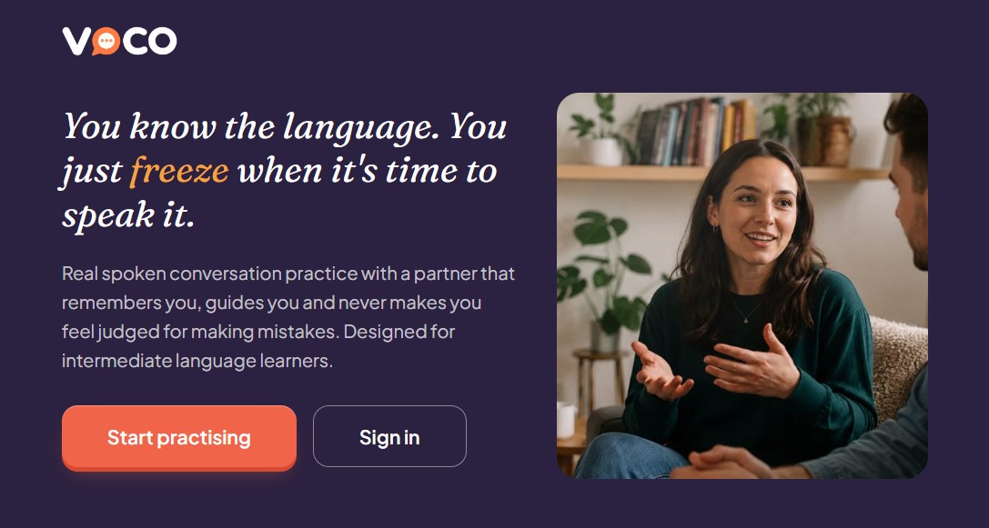 Voco language learning platform